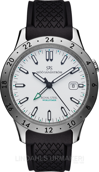 Sjöö Sandström Royal Steel Worldtimer 020135