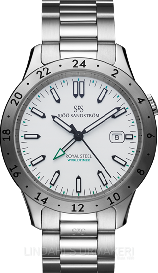 Sjöö Sandström Royal Steel Worldtimer 020142