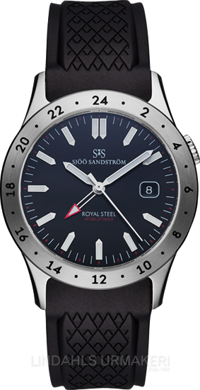 Sjöö Sandström Royal Steel Worldtimer 020432