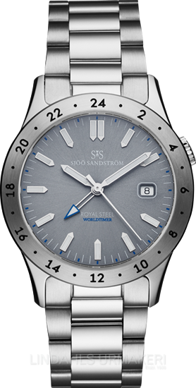 Sjöö Sandström Royal Steel Worldtimer 020500