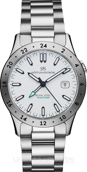 Sjöö Sandström Royal Steel Worldtimer 020593