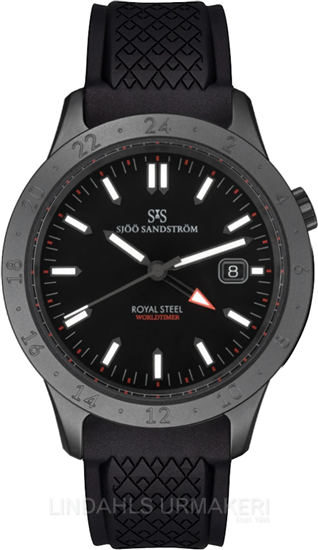 Sjöö Sandström Royal Steel Worldtimer 020647