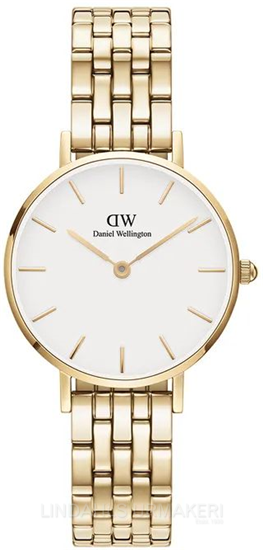 Daniel Wellington Petite Lumine 5-Link Evergold